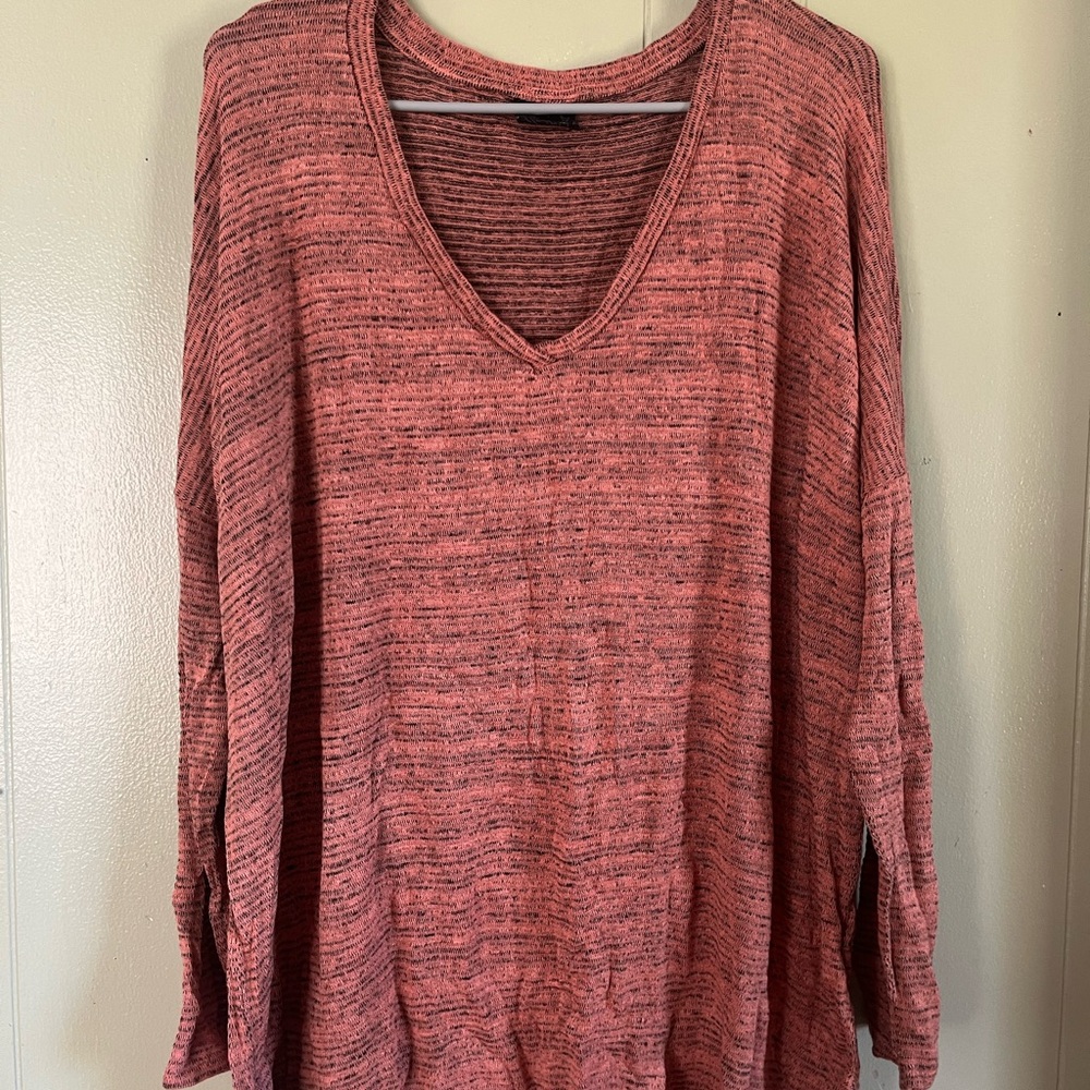 Cozy Pink V-Neck Sweater